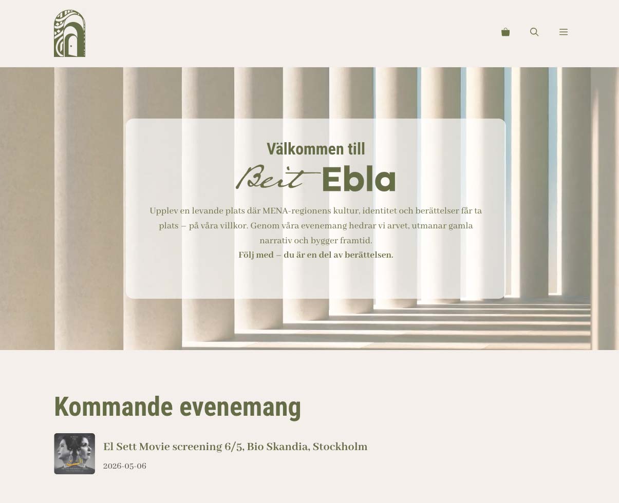 Biljettbokning och e-handel